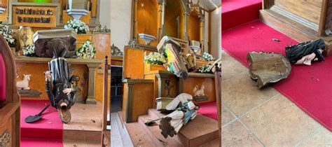 binalbagan scandal|Man destroys 6 religious images during mass in Negros Occidental.